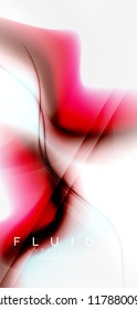 Fondo abstracto de onda fluida, diseño de tecnología vectorial
