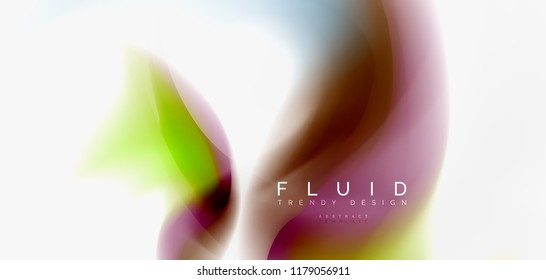 Abstrakter Hintergrund der Fließwelle, Vektorgrafik-Design