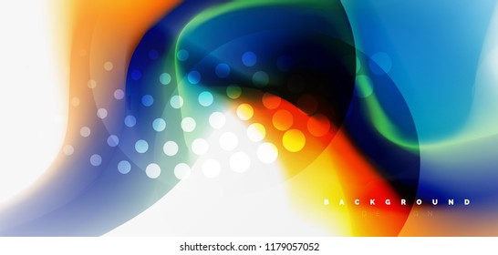 Abstrakter Hintergrund der Fließwelle, Vektorgrafik-Design
