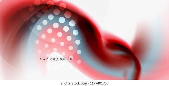 Abstrakter Hintergrund der Fließwelle, Vektorgrafik-Design