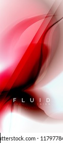 Fondo abstracto de onda fluida, diseño de tecnología vectorial