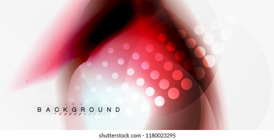 Fluid flowing wave abstract background, vector techno design