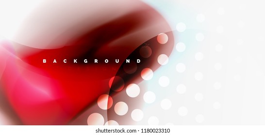 Fluid flowing wave abstract background, vector techno design