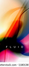 Fondo abstracto de onda fluida, diseño de tecnología vectorial