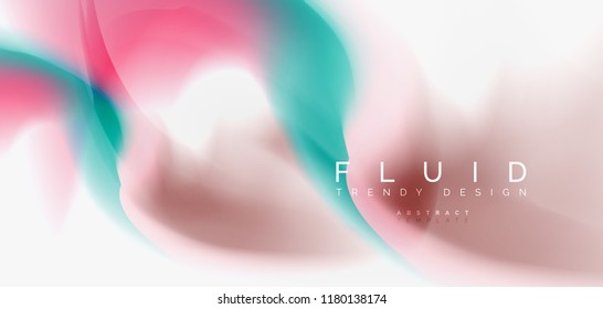 Fondo abstracto de onda fluida, diseño de tecnología vectorial