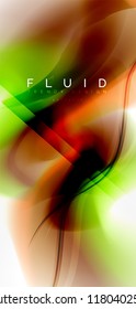 Fondo abstracto de onda fluida, diseño de tecnología vectorial