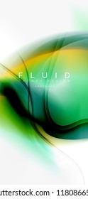 Abstrakter Hintergrund der Fließwelle, Vektorgrafik-Design
