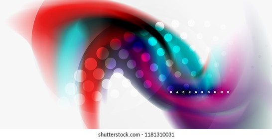 Fondo abstracto de onda fluida, diseño de tecnología vectorial