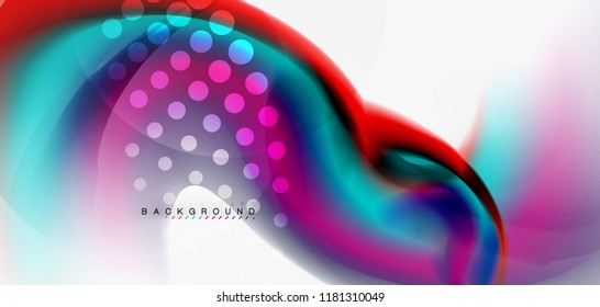 Fondo abstracto de onda fluida, diseño de tecnología vectorial