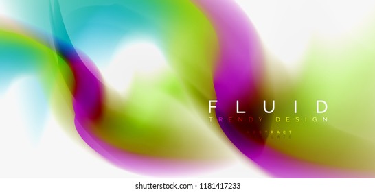 Abstrakter Hintergrund der Fließwelle, Vektorgrafik-Design