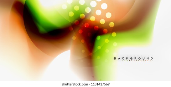 Fluid flowing wave abstract background, vector techno design