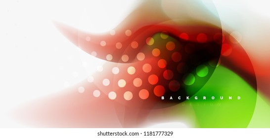 Fluid flowing wave abstract background, vector techno design