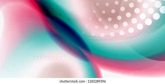 Abstrakter Hintergrund der Fließwelle, Vektorgrafik-Design