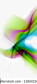 Fondo abstracto de onda fluida, diseño de tecnología vectorial