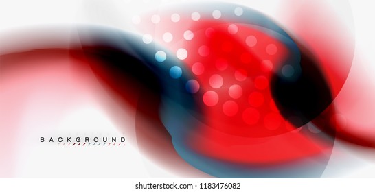 Fondo abstracto de onda fluida, diseño de tecnología vectorial