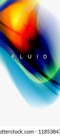 Fondo abstracto de onda fluida, diseño de tecnología vectorial