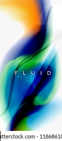 Fondo abstracto de onda fluida, diseño de tecnología vectorial
