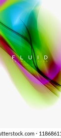 Fondo abstracto de onda fluida, diseño de tecnología vectorial