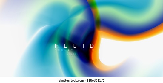 Fondo abstracto de onda fluida, diseño de tecnología vectorial