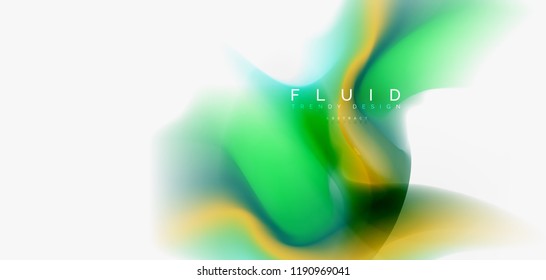Fondo abstracto de onda fluida, diseño de tecnología vectorial