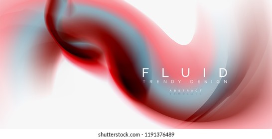 Abstrakter Hintergrund der Fließwelle, Vektorgrafik-Design