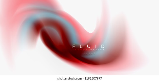 Abstrakter Hintergrund der Fließwelle, Vektorgrafik-Design