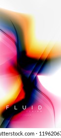 Abstrakter Hintergrund der Fließwelle, Vektorgrafik-Design