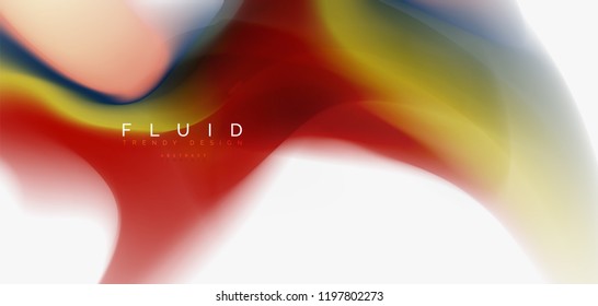 Abstrakter Hintergrund der Fließwelle, Vektorgrafik-Design