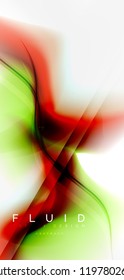 Fondo abstracto de onda fluida, diseño de tecnología vectorial