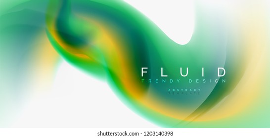 Fondo abstracto de onda fluida, diseño de tecnología vectorial