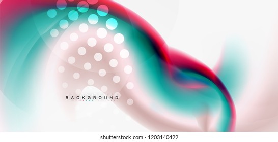 Fundo abstrato da onda fluida fluida, projeto do tecno do vetor
