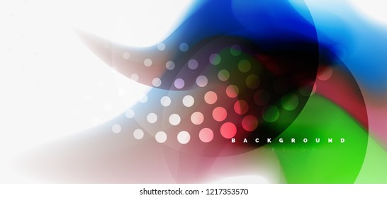 Fluid flowing wave abstract background, vector techno design