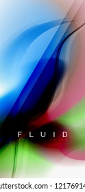 Abstrakter Hintergrund der Fließwelle, Vektorgrafik-Design