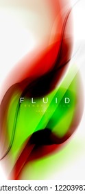 Abstrakter Hintergrund der Fließwelle, Vektorgrafik-Design