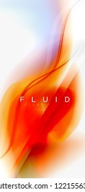 Fondo abstracto de onda fluida, diseño de tecnología vectorial