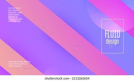 Fluessigkeitsflieger. Grafikpapier. Geometrische Form. Blue Trendy Cover. Technisches digitales Layout. Horizontales Magazin. Liquid Journal. Wave Landing Page. Violett-Flyer
