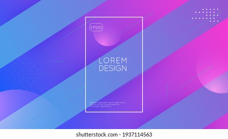 Fluid Flyer. Neon Shapes. Art Geometric Banner. Gradient Layout. Cool Landing Page. Purple Hipster Design. Business Wallpaper. Bright Frame. Magenta Fluid Flyer