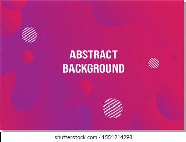 Fluid and geometic abstract design for millenial