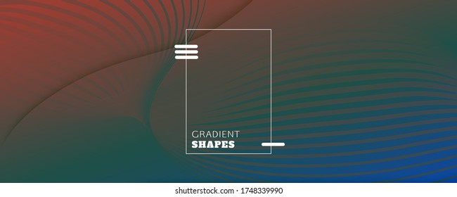 Fluid Geometric Abstract. Color Futuristic Shape Landing Page. Red Creative Pattern. Vibrant Gradient Magazine. Flow Liquid. 3d Vector Background. Dynamic Geometric Abstract. Wave Line.
