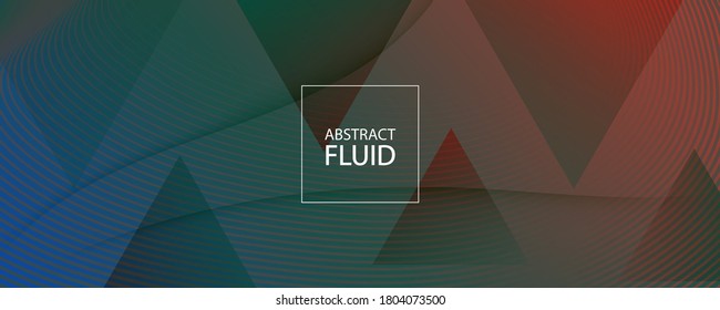 Fluid Geometric Abstract. Color Futuristic Shape Background. Green Digital Banner. Vibrant Dynamic Illustration. Flow Layout. 3d Vivid Movement. Gradient Geometric Abstract. Curve Shapes.