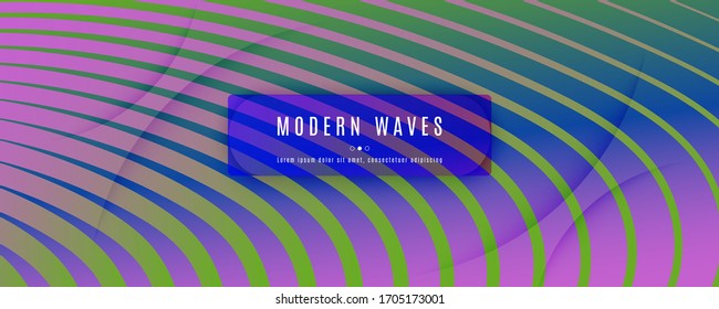 Fluid Geometric Abstract. Drehen Sie das dynamische Formwandpapier um. Farbiges Digital Poster. Moderne futuristische Illustration. Geometrisches Abstrakt. Flusskonzept. 3d Textur. Abstrakt in der Farbgeometrie.