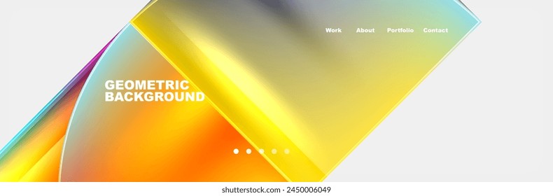 A fluid geometric background with a rainbow of tints and shades, like liquid amber in a rectangle. Its a colorful solution mixing ingredients in a solvent font