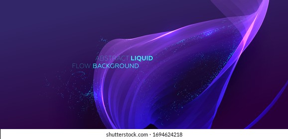 Fundo de forma geométrica de fluido para design de conceito abstrato. Ilustração do vetor Eps10