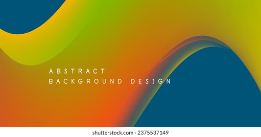 Fluid geometric vector background featuring dynamic liquid shapes, creating captivating abstract visual experience for wallpaper, banner, background, landing page, wall art, invitation, print, poster