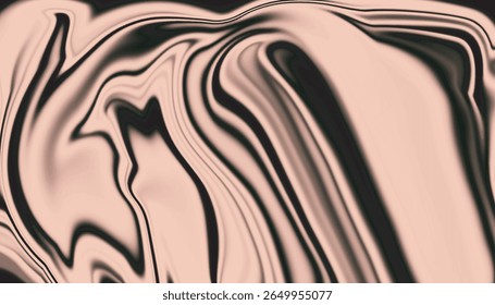 Fluid and glossy texture creating an abstract flow. A captivating and serene purple gradient background.