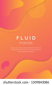 Fluid gradient abstract background. Fluid poster background. Modern gradient. Vector EPS 10