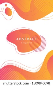Fluid gradient abstract background. Fluid poster background. Modern gradient. Vector EPS 10
