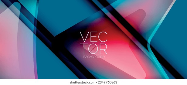 Fluid gradient arrow abstract. Vibrant arrows dance in a dynamic geometric backdrop, exuding captivating energy and movement