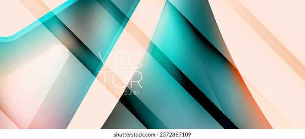 Fluid gradient arrow abstract. Vibrant arrows dance in a dynamic geometric backdrop, exuding captivating energy and movement