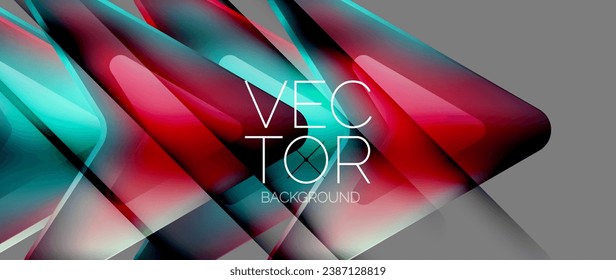 Fluid gradient arrow abstract. Vibrant arrows dance in a dynamic geometric backdrop, exuding captivating energy and movement